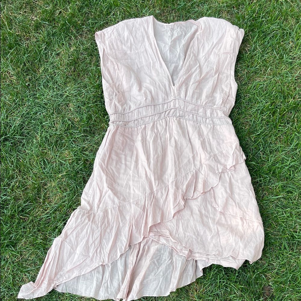 Light Pink Ruffled Dress
